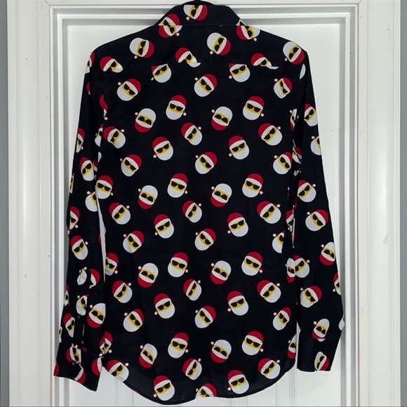 North Pole Trading Co. Happy Santa Button-up Shirt - Picture 3 of 7